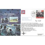 D Day Pte Ted Noble signed Operation Overlord, The silencing of the Merville Battery cover AF15,
