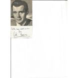 Dirk Bogarde signed 6x3 b/w photo. 28 March 1921 – 8 May 1999, was an English actor and writer.