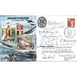 11 VC winners signed Invasion of Belgium Joint Services cover JS/50/40/3. Signed by Bill Reid VC,