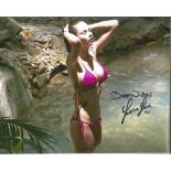 Jessica Jane Clement The Real Hustle hand signed 10x8 photo. This beautiful hand-signed photo