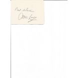 Arthur Lowe signed album page. English actor. Best known for his role as Captain Mainwaring in Dad's