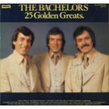 The Bachelors signed 33rpm record sleeve of 25 Golden Greats. Record included. Good Condition. All