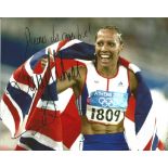 Kelly Holmes Signed 2004 Olympic Games 8x10 Photo. Good Condition. All signed pieces come with a