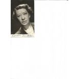Flora Robson signed 6x3 b/w photo. 28 March 1902 – 7 July 1984 was an English actress and star of