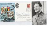 Richard Annand VC signed Commemorative FDC JS/50/40/3 'Invasion of Belgium 10-28 May 1940. Signed by