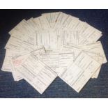 Granada tv signed guest registration cards. 60+ cards. Some of signatures are Norman Swallow, Julian