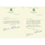 Winston Churchill MP Grandson WW2 leader typed signed letter on House of Commons letterhead to WW2