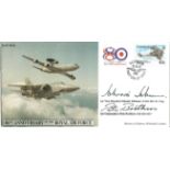 Air Vice-marshal Johnnie Johnson, Air Commodore Pete Brothers signed 80th Anniversary of the Royal