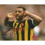 Troy Deeney Signed Watford 8x10 Photo. Good Condition. All signed pieces come with a Certificate