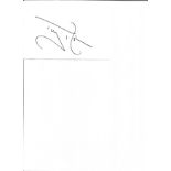 Tony Robinson signed 6x4 white card. English comedian, actor and author. Good Condition. All