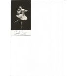 Margot Fonteyn signed 6x3 b/w photo. English ballerina. Good Condition. All signed pieces come