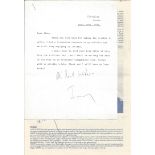 Jimmy Edwards FDC typed letter and signed Aircrew Association Concert programme to WW2 book author