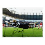 Joe Hart Signed Manchester City 12x16 Photo Edition. Good Condition. All signed pieces come with a