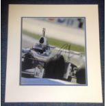 Heinz Harald Frentzen signed Williams photo. Mounted to approx size 15x14. Good Condition. All