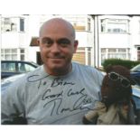 Ross Kemp signed 10x8 colour photo in low quality. Dedicated. Good Condition. All signed pieces come