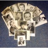 Vintage TV/Film collection. 14 photos, mainly 6x4 b/w. Some of names included are Tessie O'Shea,