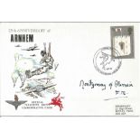 Montgomery of Alamein signed 25th Anniversary of Arnhem cover Official Parachute Regt