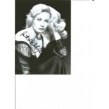Anita Ekberg signed 8x6 b/w photo. Good Condition. All signed pieces come with a Certificate of