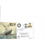 Wg Comm K W Mackenzie DFC AFC signed Adlertag cover. Good Condition. All signed pieces come with a