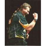 Simon Whitlock Darts genuine authentic signed 10x8 colour photo. Good Condition. All signed pieces