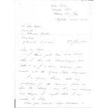 Air Cdre Topp hand AFC founder Black Arrows written signed letter to WW2 book author Alan Cooper