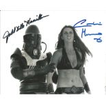 Caroline Munro Judd Hamilton Starcrash hand signed 10x8 photo. This beautiful hand-signed photo