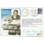 Tom Sopwith Aircraft designers signed on his own Historic Aviators RAF flown cover. Good