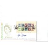 prof J Hedgecoe signed 50yrs of the Wilding Definitives FDC. Good Condition. All signed pieces
