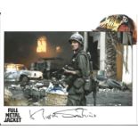 Full Metal Jacket Kieron Jechinis signed 10x8 colour photo. Good Condition. All signed pieces come