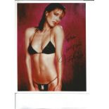 Tanya Roberts signed 10x8 colour bikini photo. Good Condition. All signed pieces come with a
