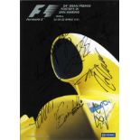 2004 Imola Grand Prix programme signed by 25. Including M Schumacher, Barrichello, R Schumacher,