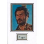 Eli Wallach signed autograph presentation. High quality professionally mounted 17 x 11 inch