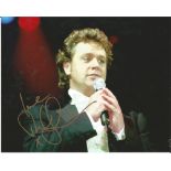 Michael Ball Singer Signed 8x10 Photo. Good Condition. All signed pieces come with a Certificate