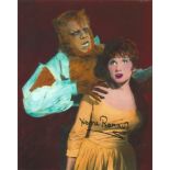 Yvonne Romain The Curse of the Werewolf hand signed 10x8 photo. This beautiful hand-signed photo