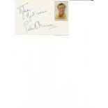 Patrick Macnee signed 6x4 white card. 6 February 1922 – 25 June 2015 was a British film and