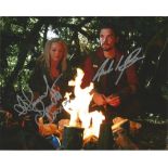 Hannah Spearritt Andrew Lee Potts Primeval hand signed 10x8 photo. This beautiful hand-signed