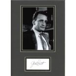 George C Scott signature piece below b/w photo. American stage and film actor, director, and