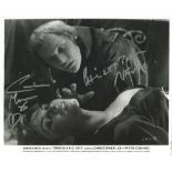 Hammer Horror Dracula A. D. dual signed 10x8 photo. This beautiful hand signed photo depicts