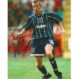 Lee Bowyer Signed Charlton 8x10 Photo. Good Condition. All signed pieces come with a Certificate