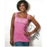 Beverley Knight signed 10x8 3/4 length portrait colour photo. Good Condition. All signed pieces come