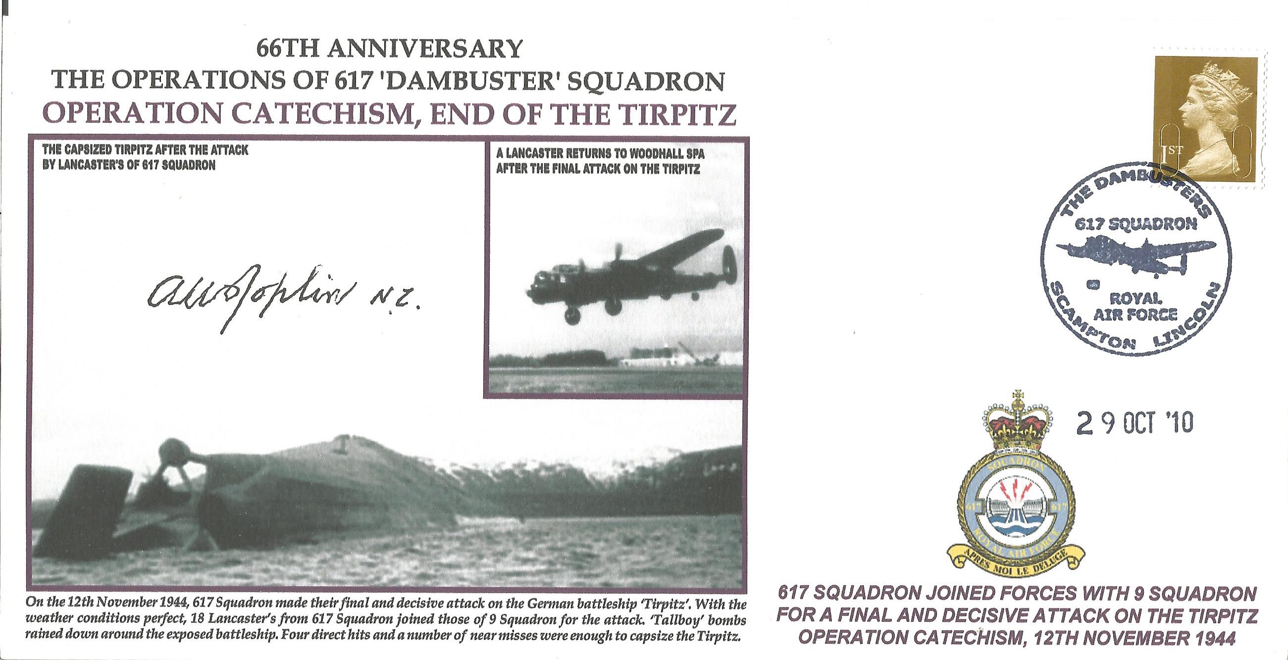 Flt Lt. Arthur Joplin Pilot 617 Sqn. signed Series cover for the World War Two Operations of 617