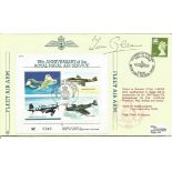 WW2 fighter ace Tom Gleave founder Guinea Pig club signed 1989, 75th ann Royal Naval Air Service