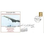 Concorde Captain Anthony Meadows signed Concorde 001 BAC Aerospatiale, France. 40th Anniversary of