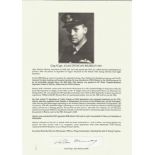 Grp Capt. Alan Murray DFC signature piece former Swordfish pilot with No. 812 Squadron. Converted to