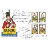 Victoria Cross multiple signed 1981 St Kitts Military FDC. Signed by 9 VC winners Keith Payne VC,