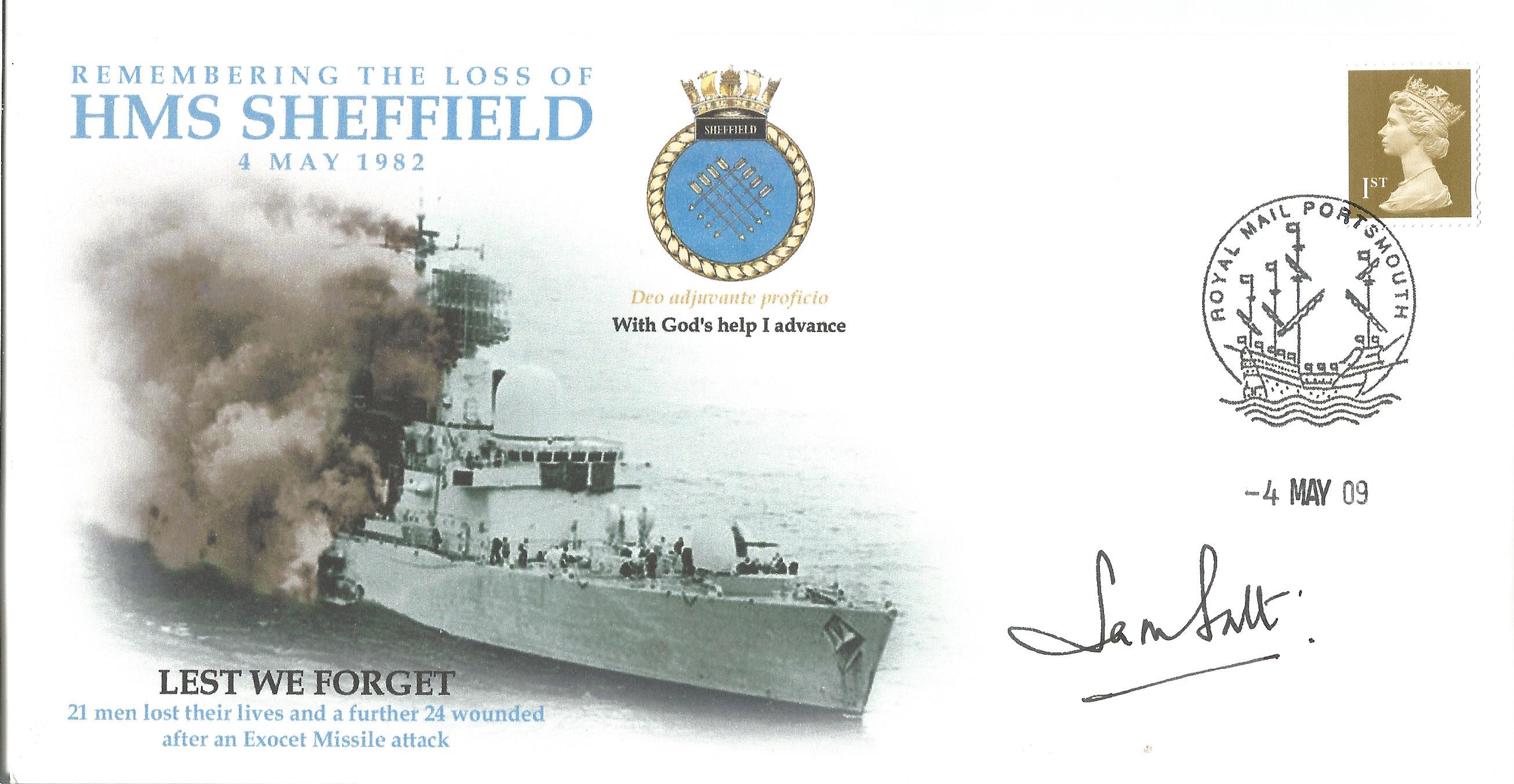 Falklands War Rear Admiral James Sam Salt CB Captain, Commanding Officer HMS Sheffield, Falklands