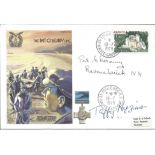 Pat Cheramy WW2 Resistance and WW2 fighter ace Wg Cdr Taffy Higginson DFC DFM signed 1979 RAF