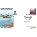 Flt Lt. Arthur W. Joplin Pilot, Tirpitz Raid signed 50th Anniversary of the Sinking of the