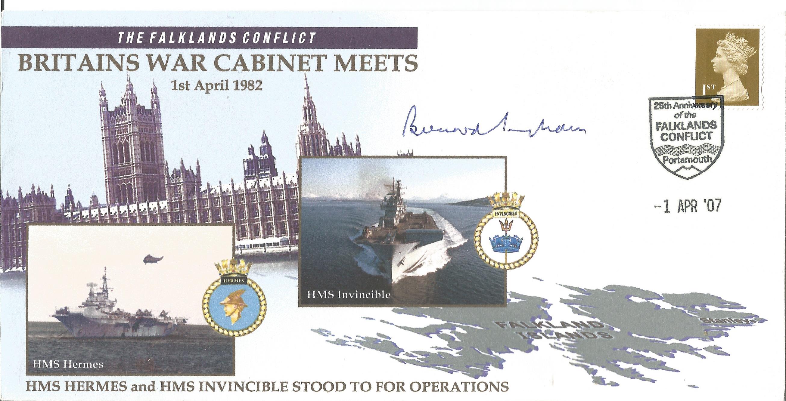 Falklands War Sir Bernard Ingham Kt Chief Press Secretary to PM Margaret Thatchersigned Series Cover