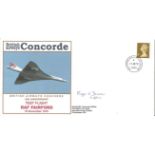 Concorde Captain Roger Dixon signed British Airways Concorde. 35th Anniversary of Concorde G BOAA,